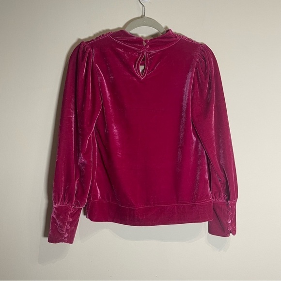 Anthropologie BTFL-life Velvet Pullover NWT Pink/Rose XXS NWT - Picture 5 of 11